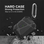 AHASTYLE JY25 til AirPods Pro 3 Cover Ridsefast Beskyttelsesetui i TPU med Karabinhage