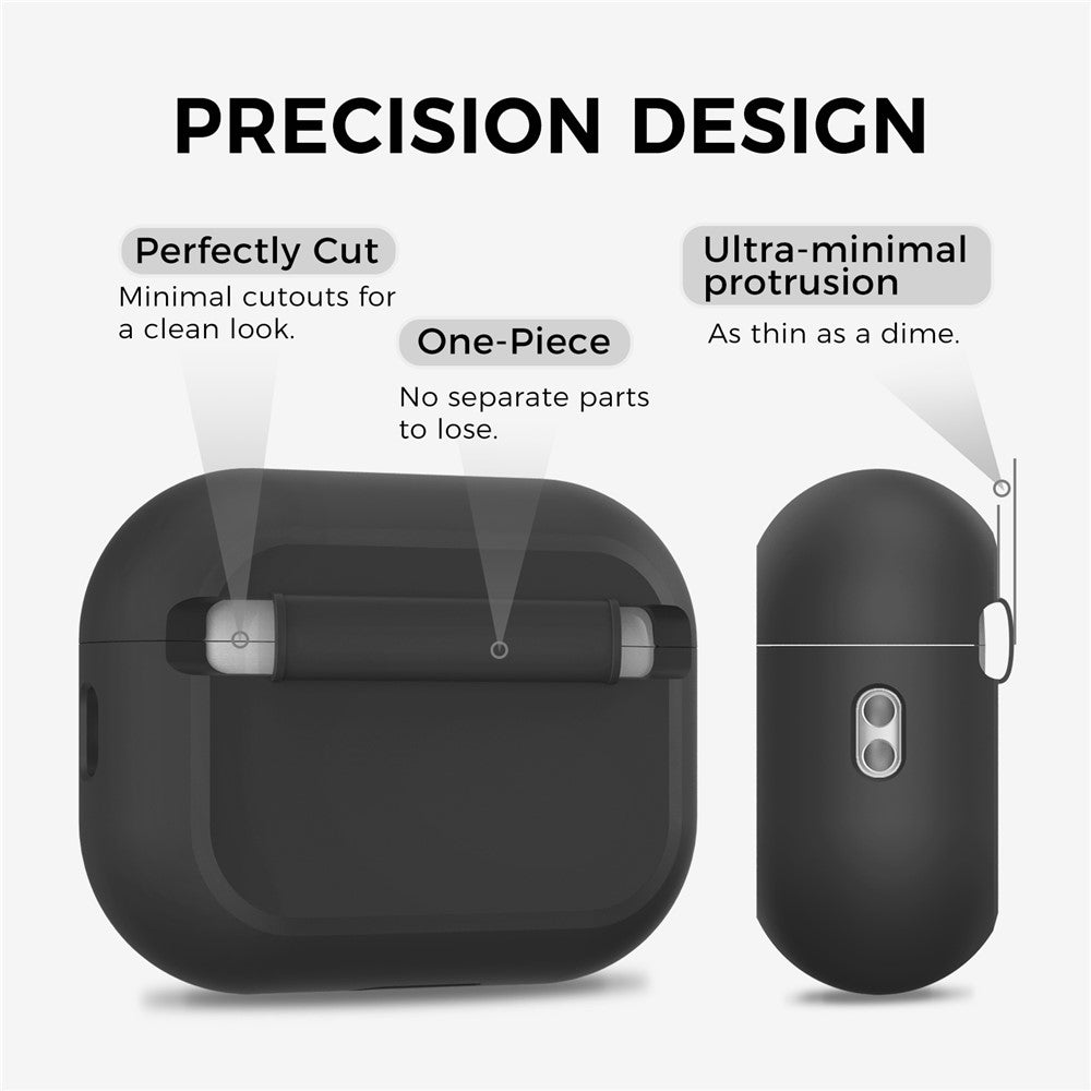 AHASTYLE JY24 til AirPods Pro 3 Etui Støvprop Design Silikone Beskyttelsescover med Håndrem