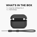 AHASTYLE JY24 til AirPods Pro 3 Etui Støvprop Design Silikone Beskyttelsescover med Håndrem