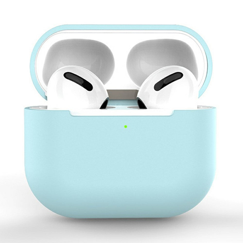 Til AirPods 3 Silikoneetui Stødsikkert Præcise Udskæringer Høretelefonbeskyttelsescover