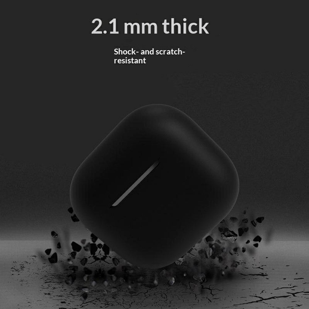 For AirPods 4 Silicone Case Shockproof Precise Cutouts Earphone Protective Cover