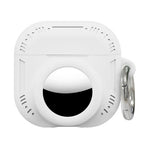 2-i-1-silikoneetui til AirPods 5/4/AirTag, stødsikkert etui med anti-tab-karabinhage