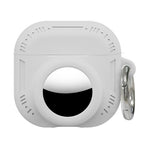 2-i-1-silikoneetui til AirPods 5/4/AirTag, stødsikkert etui med anti-tab-karabinhage