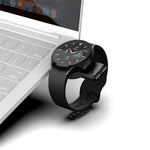 T304-S USB+Type-C 2-i-1 Magnetisk Trådløs Hurtigoplader til Samsung Galaxy Watch 3 4/Galaxy Watch Active 1 2