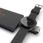 T304-S USB+Type-C 2-i-1 Magnetisk Trådløs Hurtigoplader til Samsung Galaxy Watch 3 4/Galaxy Watch Active 1 2