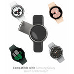 T304-S USB+Type-C 2-i-1 Magnetisk Trådløs Hurtigoplader til Samsung Galaxy Watch 3 4/Galaxy Watch Active 1 2