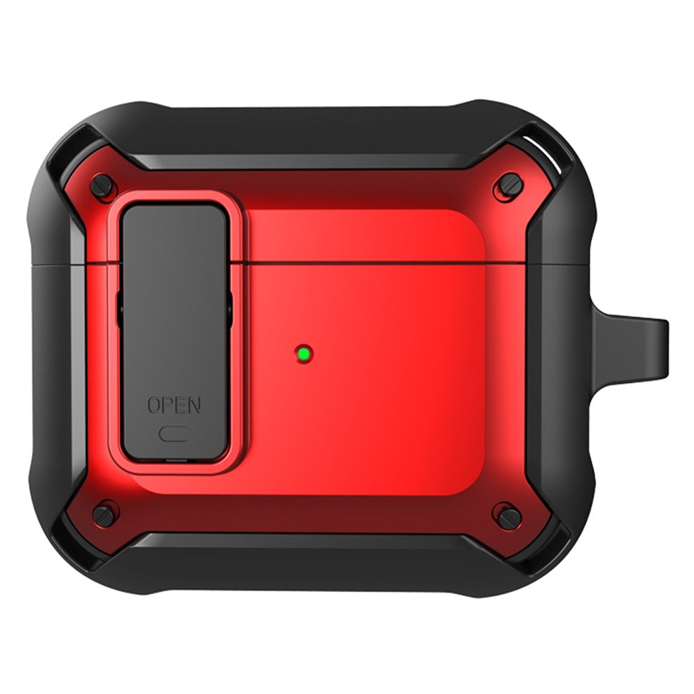 Wireless Earphone Charging Case Sleeve Anti-drop TPU+PC Protective Cover with Snap-on Lid Design for AirPods 3