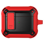 Wireless Earphone Charging Case Sleeve Anti-drop TPU+PC Protective Cover with Snap-on Lid Design for AirPods 3