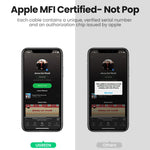 UGREEN til iPhone 13 12 MFI Lightning til 3,5 mm lydadapterkabel Hovedtelefonkonverter