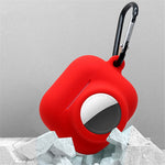 For Apple AirPods 3 + for AirTag 2-in-1 Silicone Protective Cover Drop-proof Dust-proof Case with Carabiner and Ear Caps