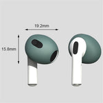 For Apple AirPods 3 + for AirTag 2-in-1 Silicone Protective Cover Drop-proof Dust-proof Case with Carabiner and Ear Caps