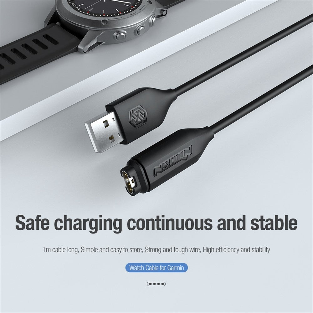 NILLKIN 1m for Garmin Smart Watch USB Power Cord Fast Charging Cable