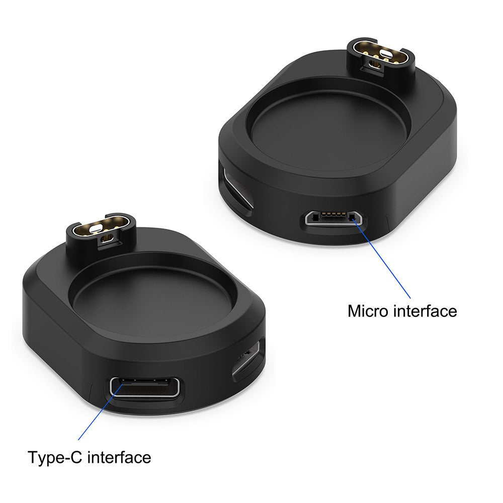 ST-004 Charger Adapter for Garmin Fenix 7 / 7S / 7X / vivoactive 5 / Venu 3 AMOLED Type C / Micro Interface Watch Charging Dock Stand