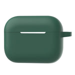 A1 For AirPods Pro 2 Silikone Beskyttelsesetui Bluetooth-kompatibel Høretelefon Flad Bund Anti-fald Cover med Ring Spænde