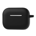 A1 For AirPods Pro 2 Silikone Beskyttelsesetui Bluetooth-kompatibel Høretelefon Flad Bund Anti-fald Cover med Ring Spænde