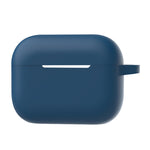A1 For AirPods Pro 2 Silikone Beskyttelsesetui Bluetooth-kompatibel Høretelefon Flad Bund Anti-fald Cover med Ring Spænde