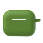 A1 For AirPods Pro 2 Silikone Beskyttelsesetui Bluetooth-kompatibel Høretelefon Flad Bund Anti-fald Cover med Ring Spænde