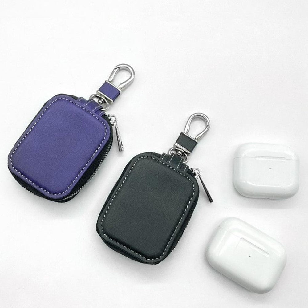 Til Apple AirPods 3 / AirPods Pro 2 / AirPods Pro Bæretaske PU Læder Opbevaringspose med Nøglering