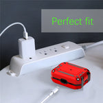 For AirPods Pro 2 Hard PC + TPU Skin Cover Shockproof Scratch Resistant Earphone Case with Carabiner