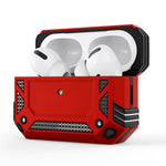 For AirPods Pro 2 Hard PC + TPU Skin Cover Shockproof Scratch Resistant Earphone Case with Carabiner