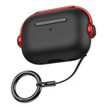 Til Apple AirPods Pro 2 Anti-fald Øretelefoncover Headset-stil To-farvet PC+TPU Ørepropcover med Ringstrop