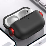 Til Apple AirPods Pro 2 Anti-fald Øretelefoncover Headset-stil To-farvet PC+TPU Ørepropcover med Ringstrop