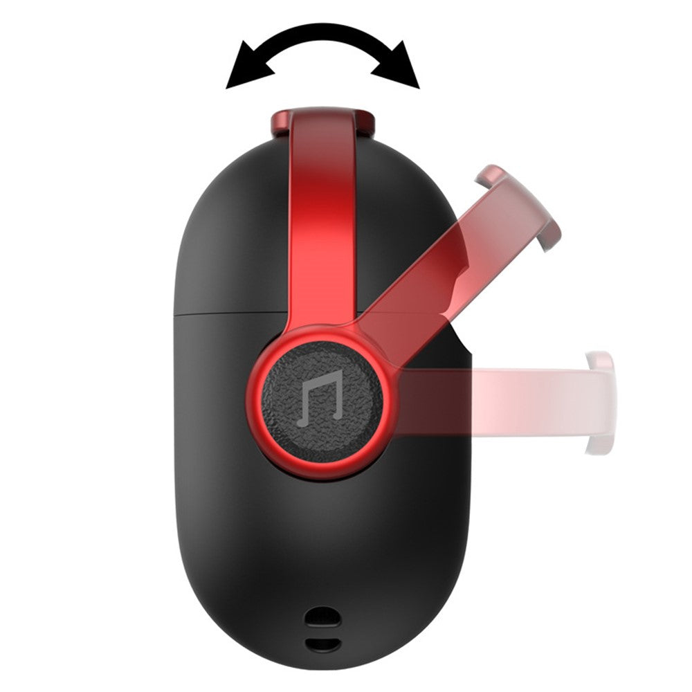 Til Apple AirPods Pro 2 Anti-fald Øretelefoncover Headset-stil To-farvet PC+TPU Ørepropcover med Ringstrop