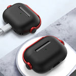 Til Apple AirPods Pro 2 Anti-fald Øretelefoncover Headset-stil To-farvet PC+TPU Ørepropcover med Ringstrop