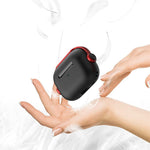 Til Apple AirPods Pro 2 Anti-fald Øretelefoncover Headset-stil To-farvet PC+TPU Ørepropcover med Ringstrop