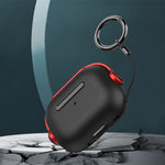 Til Apple AirPods Pro 2 Anti-fald Øretelefoncover Headset-stil To-farvet PC+TPU Ørepropcover med Ringstrop