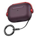 Til Apple AirPods Pro 2 Anti-fald Øretelefoncover Headset-stil To-farvet PC+TPU Ørepropcover med Ringstrop