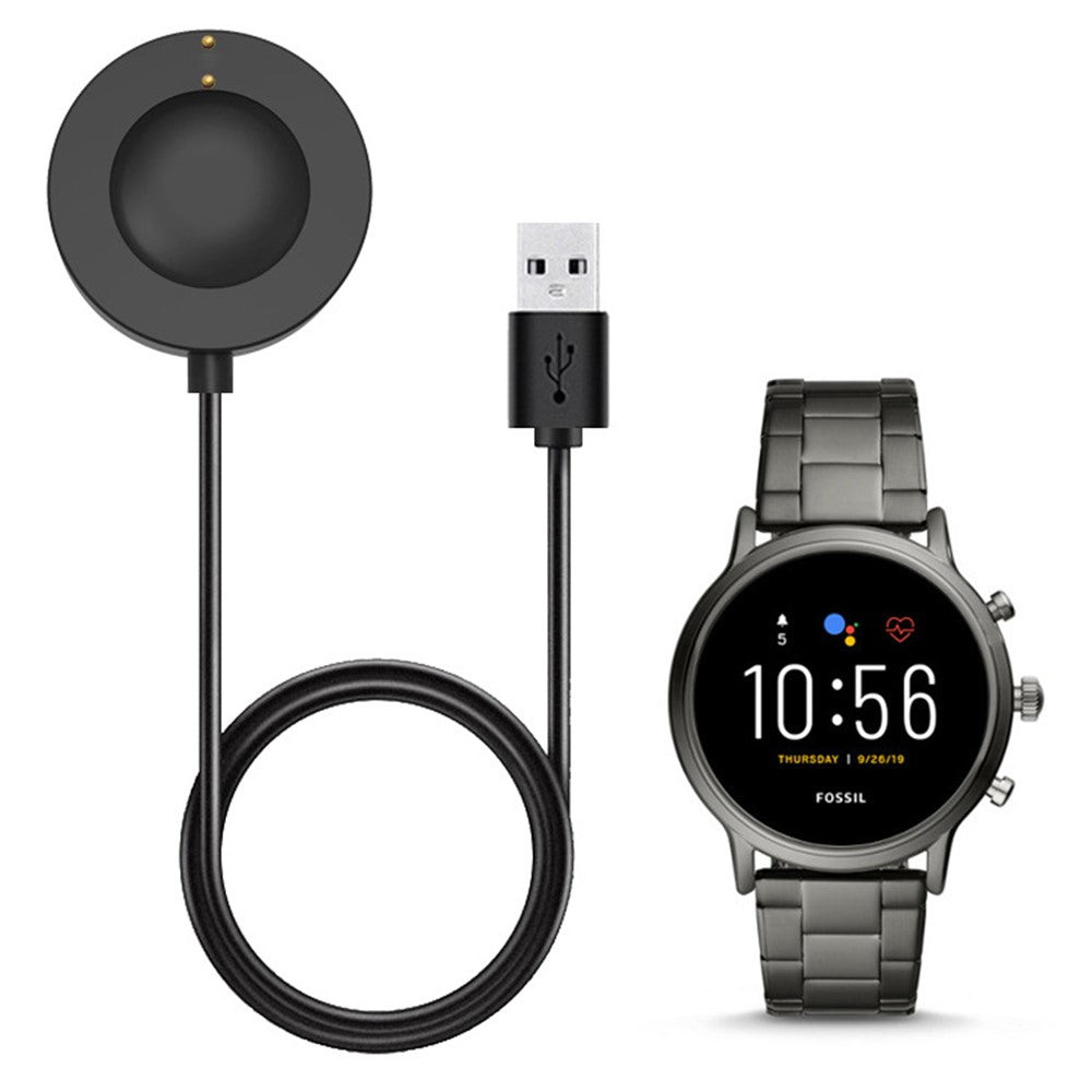 1m For Fossil Gen 6 / Gen 5 FTW4024 / FTW4025 / FTW4026 Smartwatch USB Charger Magnetic Absorption Charging Dock Cable