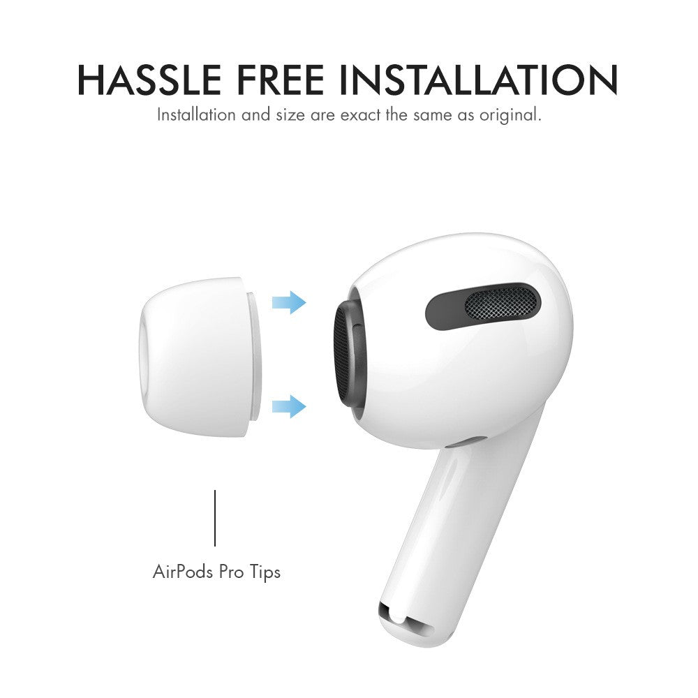 AHASTYLE PT99-PRO-1 3 Pairs for Apple AirPods Pro 2 / AirPods Pro S+M+L Bluetooth-compatible Earphone Tips Silicone Ear Caps