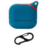 For Apple AirPods 3 Soft Silicone Protective Case Wireless Earphones Portable Cover with Carabiner