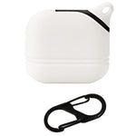 For Apple AirPods 3 Soft Silicone Protective Case Wireless Earphones Portable Cover with Carabiner
