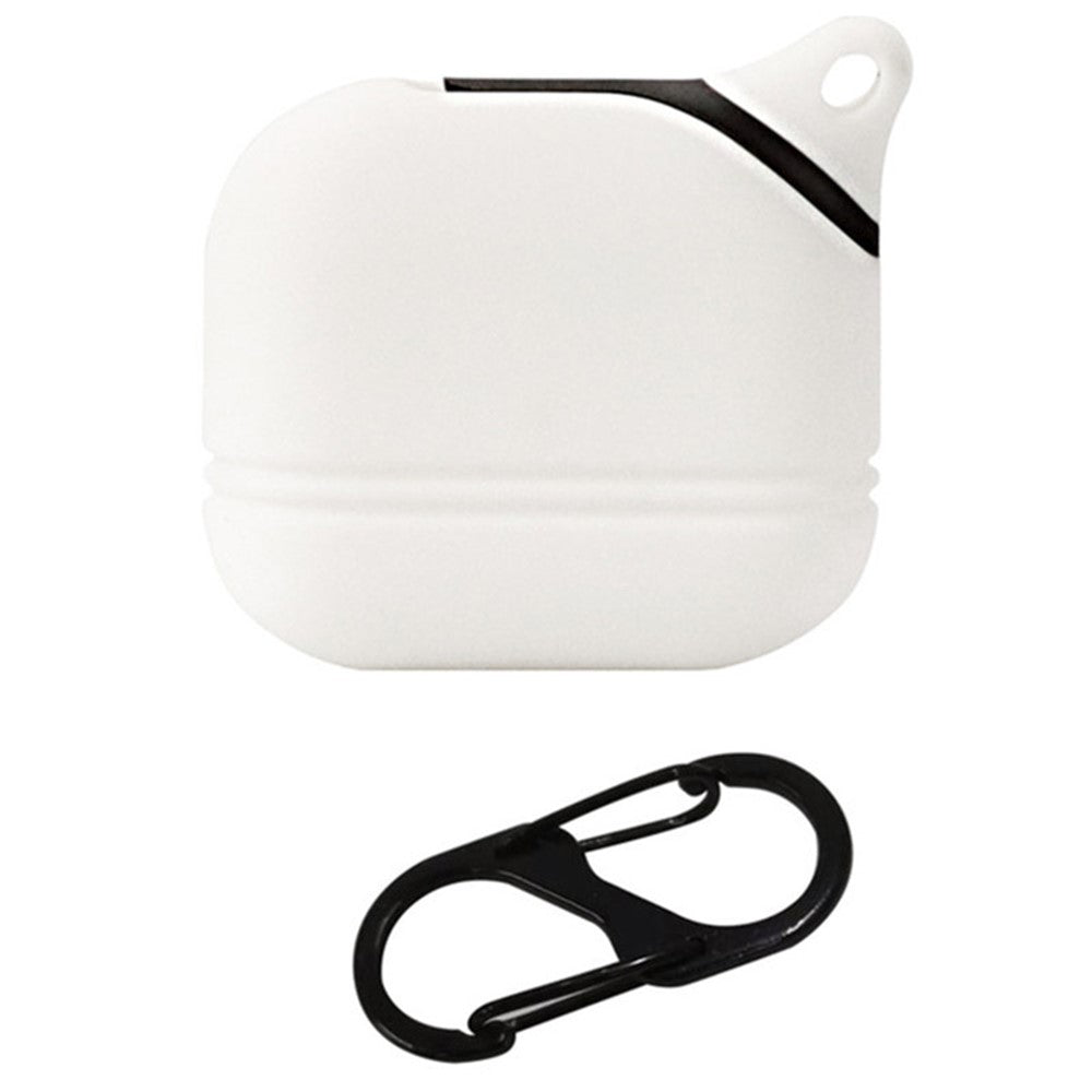 For Apple AirPods 3 Soft Silicone Protective Case Wireless Earphones Portable Cover with Carabiner