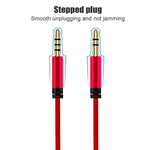 1.2m Earphone Cable Audio Extension Cable Jack 3.5mm to 3.5mm Male to Male Aux Cable Cord with Sliding Volume Control Mic
