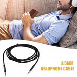 1.2m Earphone Cable Audio Extension Cable Jack 3.5mm to 3.5mm Male to Male Aux Cable Cord with Sliding Volume Control Mic