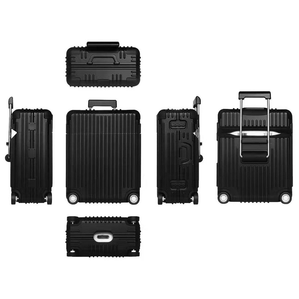 Til Apple AirPods Pro / Pro 2 Opladningsetui Cover Hjul Bagagedesign Silikoneetui Bluetooth-kompatibel Hovedtelefonbeskytter