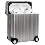 Til Apple AirPods Pro / Pro 2 Opladningsetui Cover Hjul Bagagedesign Silikoneetui Bluetooth-kompatibel Hovedtelefonbeskytter