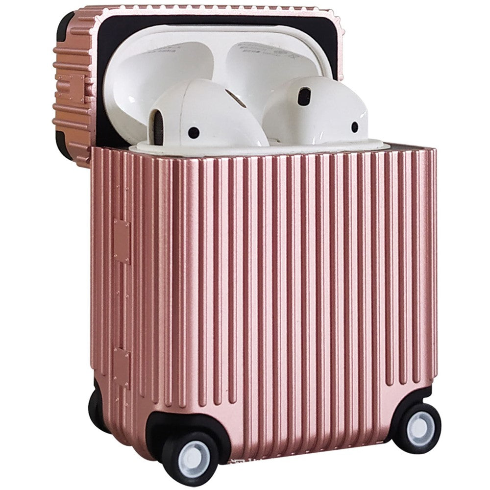 Til Apple AirPods Pro / Pro 2 Opladningsetui Cover Hjul Bagagedesign Silikoneetui Bluetooth-kompatibel Hovedtelefonbeskytter