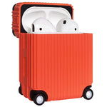 Til Apple AirPods Pro / Pro 2 Opladningsetui Cover Hjul Bagagedesign Silikoneetui Bluetooth-kompatibel Hovedtelefonbeskytter