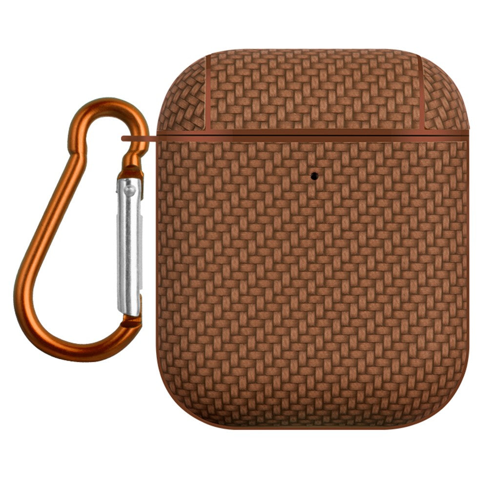 Earphone Case for Apple AirPods with Charging Case (2016) / (2019) / AirPods with Wireless Charging Case (2019) Leather Coated PC Cover