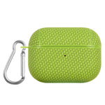 Til Apple AirPods Pro Anti-drop Øretelefonetui PU Læderbelagt PC Øreprop Cover med Karabinhage