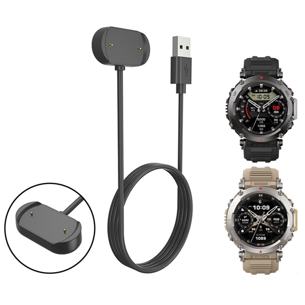 USB-opladerkabel til Huami Amazfit T-rex Ultra, magnetisk opladerledning til smartwatch-tilbehør