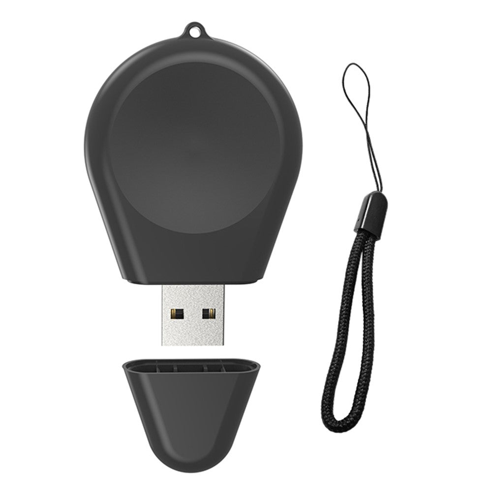 Bærbar USB-oplader, ledningsfri nøgleringoplader med rem til Samsung Galaxy Watch6 / 5 / 4 / 3 Active