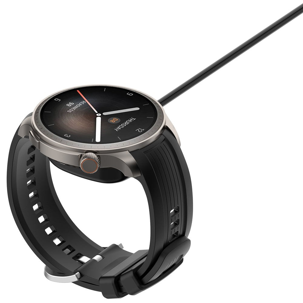 Watch Charger for Huami Amazfit T-Rex 3 (A2322) / Balance (A2286) / Cheetah 2 Pro 1m USB Magnetic Smartwatch Charging Cable Cord