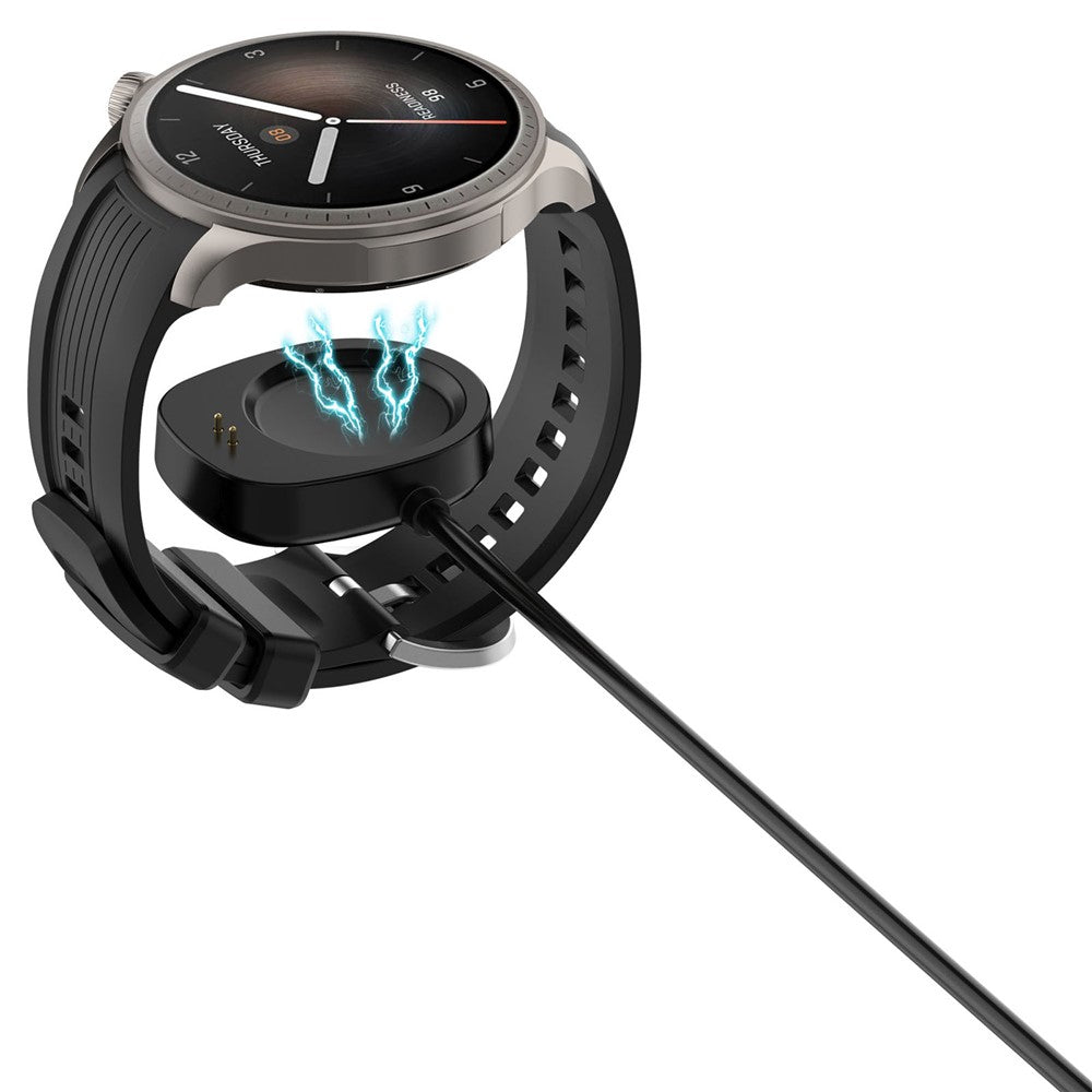 Watch Charger for Huami Amazfit T-Rex 3 (A2322) / Balance (A2286) / Cheetah 2 Pro 1m USB Magnetic Smartwatch Charging Cable Cord