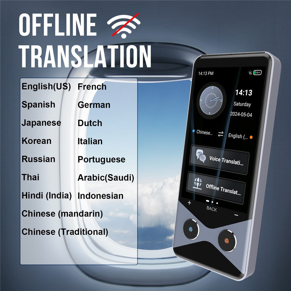 V9000 AI Smart Translator 4G WiFi Offline Photo Translation Device Support 137 Languages