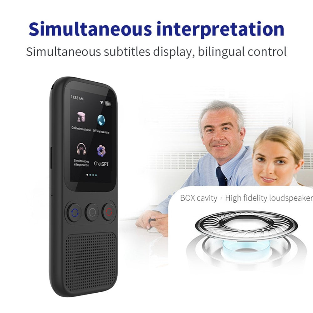 S80 AI Language Translator Photo Translation Voice to Text Offline Voice Translation Interpretation Device